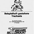 erster Tischsetwettbewerb der Bruhin AG in Freienbach am Zürichsee erster Tischsetwettbewerb der Bruhin AG in Freienbach am Zürichsee