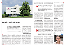 Es geht auch einfacher — Viscom-Artikel vom Mai 2010 über die Bruhin AG in Freienbach am Zürichsee