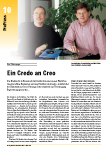Ein Credo an Creo — Viscom-Artikel vom März 2004 der Bruhin AG in Freienbach am Zürichsee